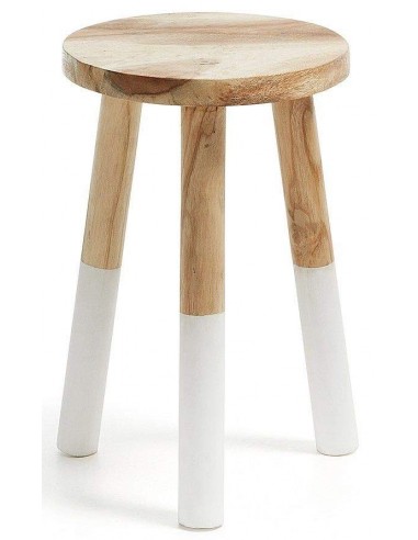  Taburete de diseño nordico CROSBY, Madera Teca