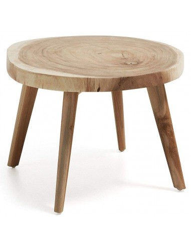  Mesita auxiliar de diseño colonial CRESWELL, Madera Suar
