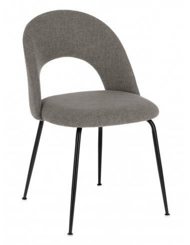 SILLA DE DISEÑO MAHALIA, tela, metal