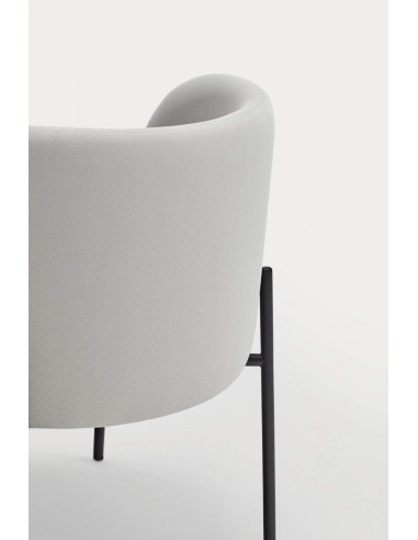 Poltrona de design Mogi, tecido, metal