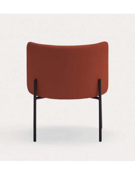 Butaca de diseño Mogi, tejido, metal