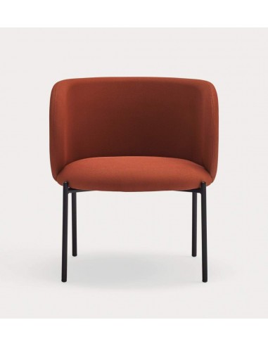 Poltrona de design Mogi, tecido, metal