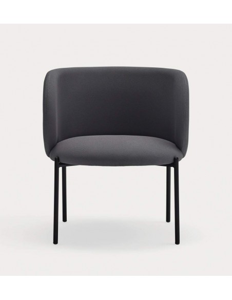 Poltrona de design Mogi, tecido, metal