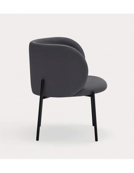 Poltrona de design Mogi, tecido, metal