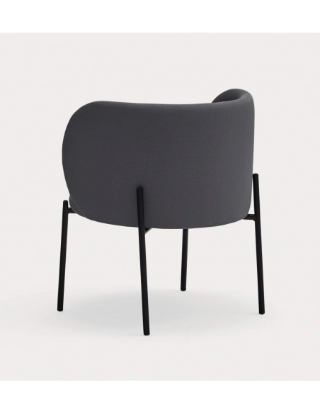Poltrona de design Mogi, tecido, metal