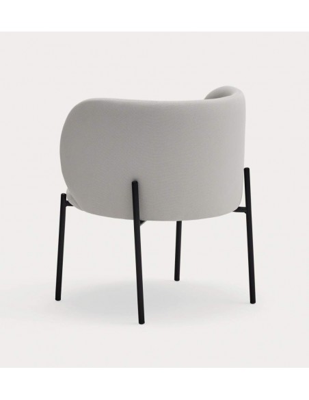 Poltrona de design Mogi, tecido, metal