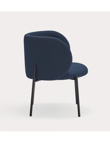 Butaca de diseño Mogi, tejido, metal