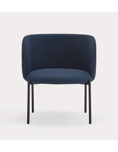 Poltrona de design Mogi, tecido, metal