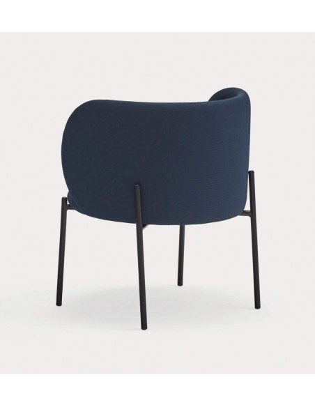 Butaca de diseño Mogi, tejido, metal