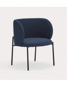 Poltrona de design Mogi, tecido, metal 2