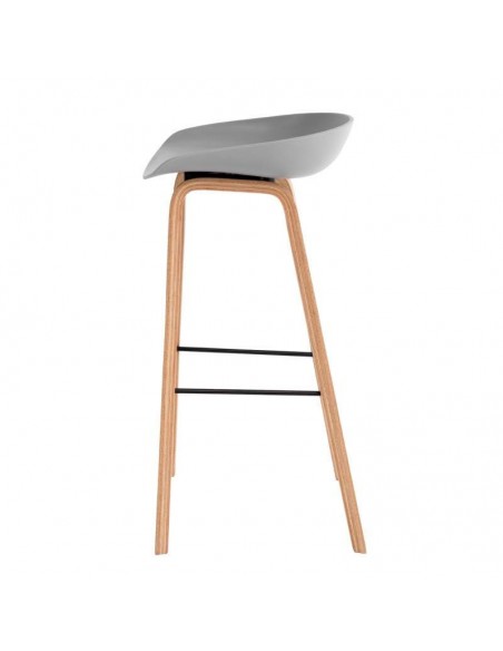 Taburete fijo nordico RUni 76, madera, plástico. Taburete fijo nordico RUni 76, madera, plástico.