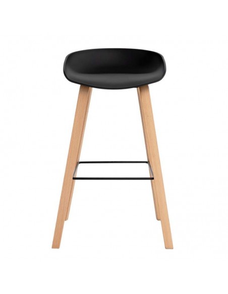 Taburete fijo nordico RUni 76, madera, plástico. Taburete fijo nordico RUni 76, madera, plástico.