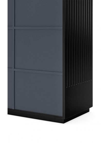 Teulat mueble auxiliar DORIC 90x120, negro