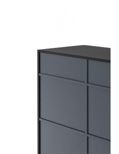 Teulat móvel auxiliar DORIC 90x120, preto