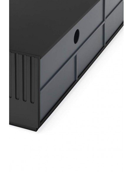 Teulat Mueble TV DORIC 182x48, negro Teulat Mueble TV DORIC 182x48, negro