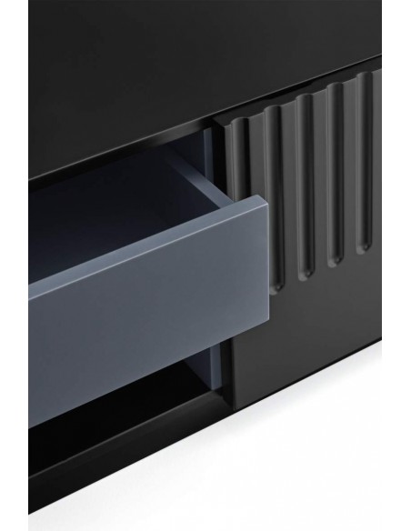 Teulat Mueble TV DORIC 182x48, negro Teulat Mueble TV DORIC 182x48, negro