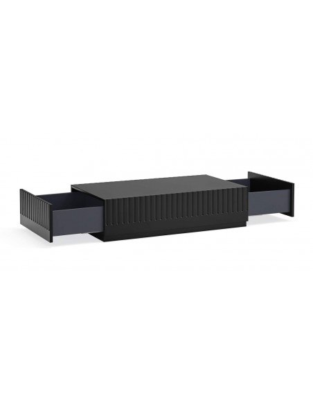 TEULAT mesa de café DORIC 110X60 com gavetas, preto TEULAT mesa de café DORIC 110X60 com gavetas, preto