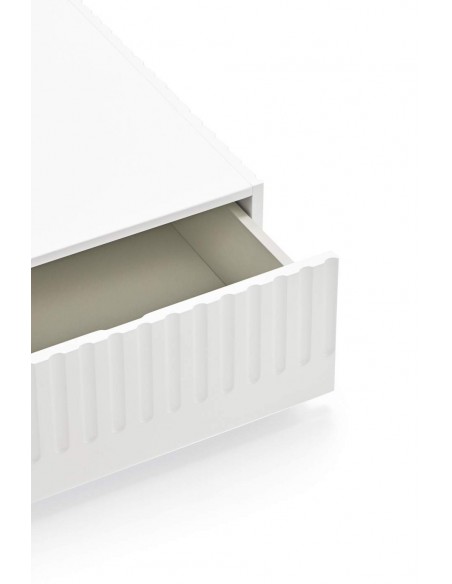 Teulat Mesa centro DORIC 110x60 con cajones, blanco