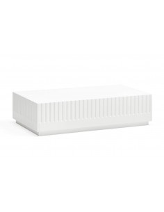 TEULAT mesa de café DORIC 110X60 com Gavetas, Branco