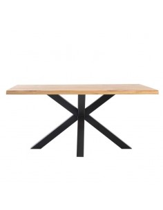 Mesa fija GRACE 180x95 roble, metal negro 2