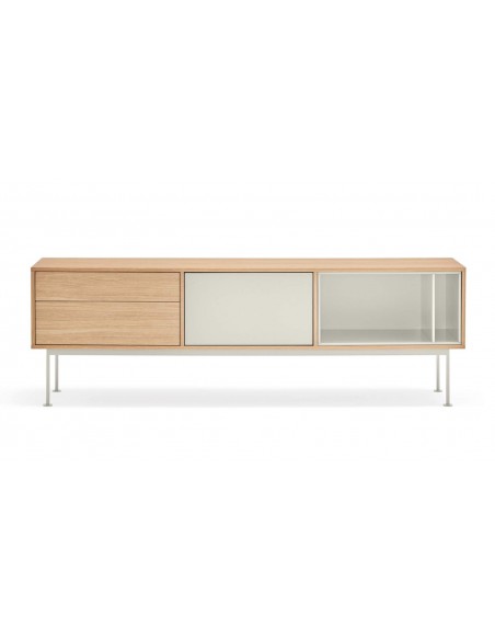 Teulat MUEBLE TV YOKO 180x40, CREMA, ROBLE Teulat MUEBLE TV YOKO 180x40, CREMA, ROBLE