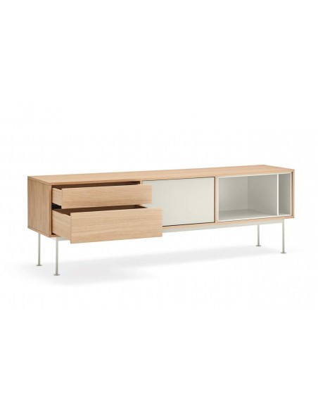 Teulat MUEBLE TV YOKO 180x40, CREMA, ROBLE Teulat MUEBLE TV YOKO 180x40, CREMA, ROBLE