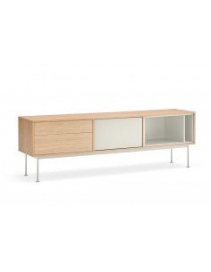 Teulat MUEBLE TV YOKO 180x40, CREMA, ROBLE