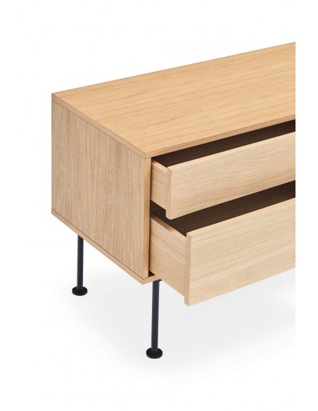 Teulat MUEBLE TV YOKO 180x40, GRIS ANTRACITA, ROBLE Teulat MUEBLE TV YOKO 180x40, GRIS ANTRACITA, ROBLE