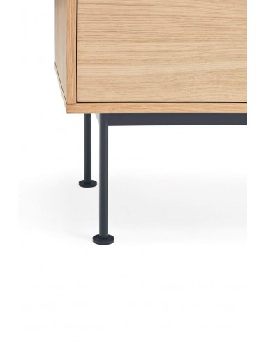 Teulat MUEBLE TV YOKO 180x40, GRIS ANTRACITA, ROBLE