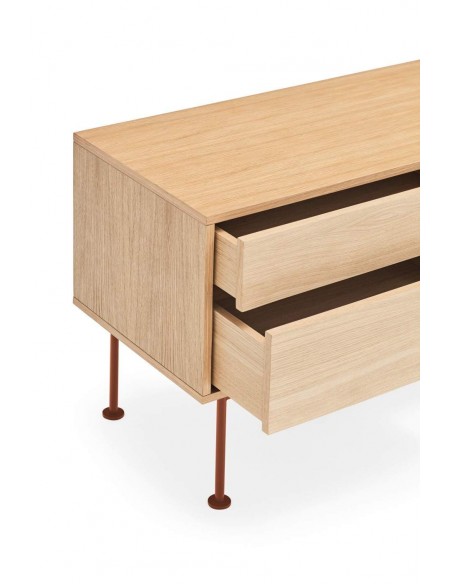 TEULAT armário TV YOKO 180X40, telha, Carvalho TEULAT armário TV YOKO 180X40, telha, Carvalho