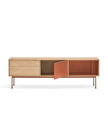 Teulat MUEBLE TV YOKO 180x40, TEJA, ROBLE