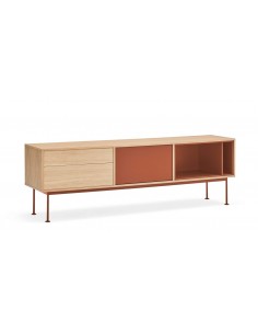 Teulat MUEBLE TV YOKO 180x40, TEJA, ROBLE