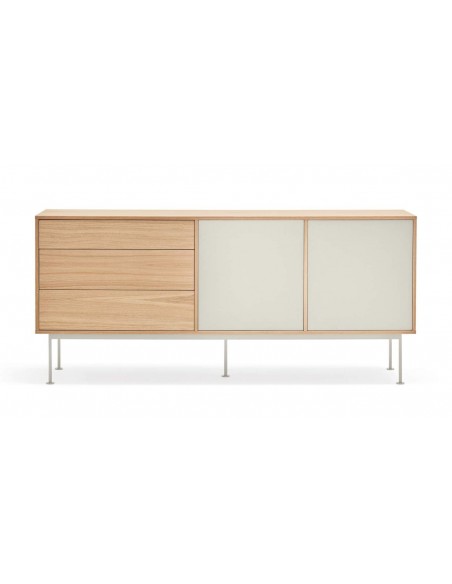 TEULAT cômoda minimalista YOKO 180X45, creme, Carvalho TEULAT cômoda minimalista YOKO 180X45, creme, Carvalho