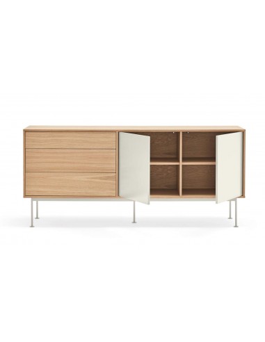 TEULAT cômoda minimalista YOKO 180X45, creme, Carvalho