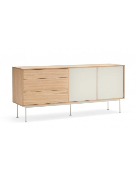 TEULAT cômoda minimalista YOKO 180X45, creme, Carvalho TEULAT cômoda minimalista YOKO 180X45, creme, Carvalho
