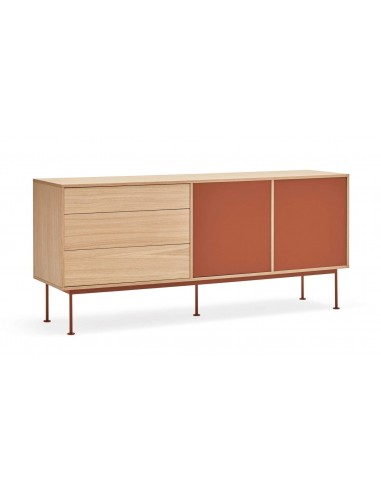Teulat APARADOR minimalista YOKO 180x45, TEJA, ROBLE