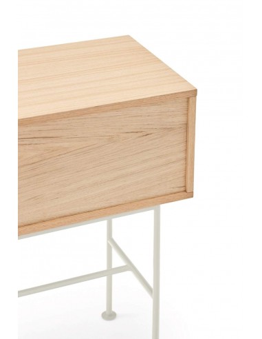 Teulat consola recibidor minimalista YOKO 120x35, crema, ROBLE