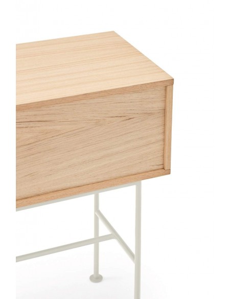 Teulat console recebedor minimalista YOKO 120x35, creme, Carvalho