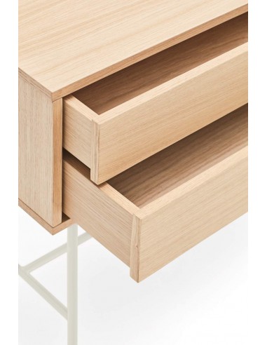 Teulat consola recibidor minimalista YOKO 120x35, crema, ROBLE