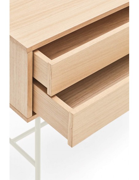 Teulat console recebedor minimalista YOKO 120x35, creme, Carvalho