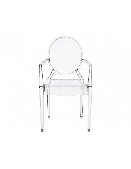 Silla de diseño Borbon, policarbonato transparente Silla de diseño Borbon, policarbonato transparente