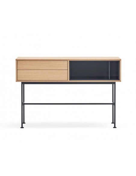 Teulat console recebedor minimalista YOKO 120X35, cinza, carvalho
