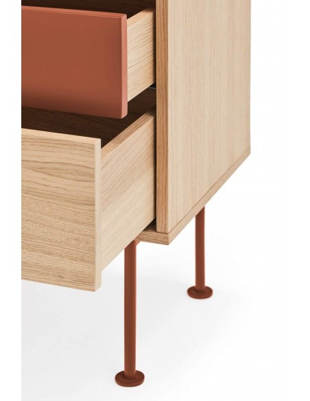 Teulat mesita minimalista YOKO 52x35, TEJA, ROBLE Teulat mesita minimalista YOKO 52x35, TEJA, ROBLE