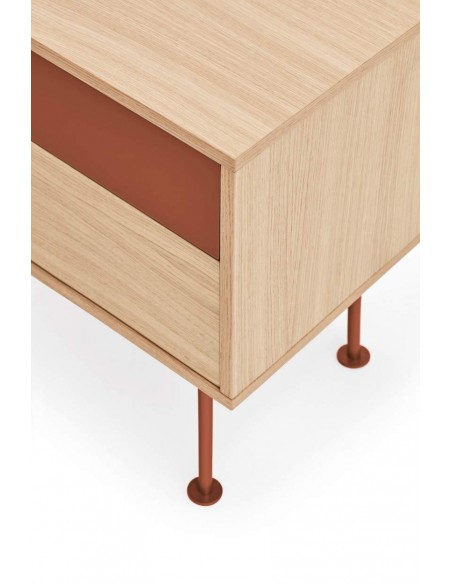 Teulat mesita minimalista YOKO 52x35, TEJA, ROBLE Teulat mesita minimalista YOKO 52x35, TEJA, ROBLE