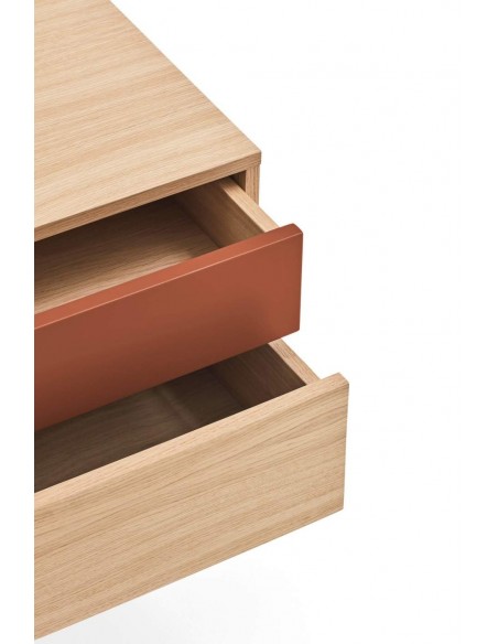 Teulat mesita minimalista YOKO 52x35, TEJA, ROBLE Teulat mesita minimalista YOKO 52x35, TEJA, ROBLE