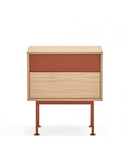 Teulat mesita minimalista YOKO 52x35, TEJA, ROBLE Teulat mesita minimalista YOKO 52x35, TEJA, ROBLE