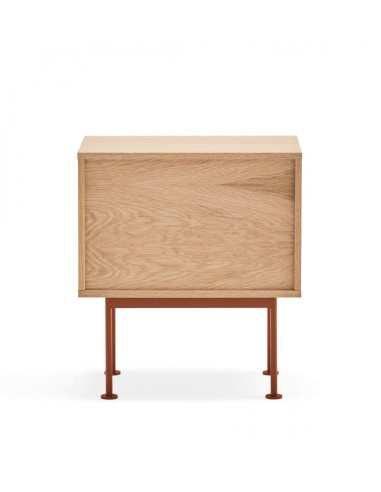 Teulat mesita minimalista YOKO 52x35, TEJA, ROBLE