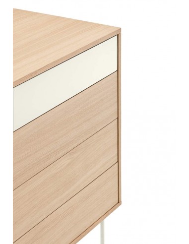 Teulat confortável minimalista YOKO 90x45, creme, Carvalho