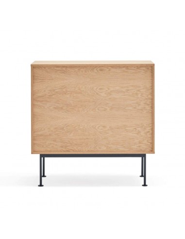 Teulat cómoda minimalista YOKO 90x45, GRIS ANTRACITA, ROBLE