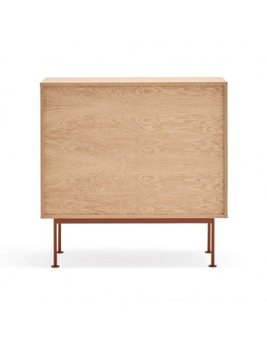 Teulat cómoda minimalista YOKO 90x45, TEJA, ROBLE